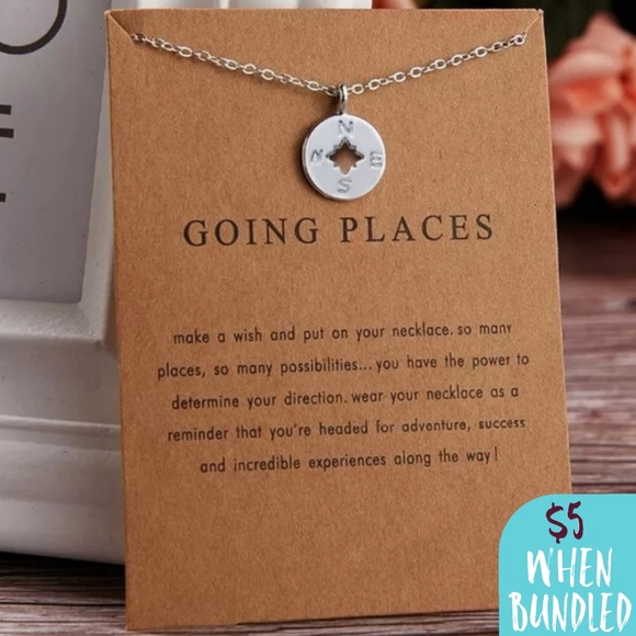 BSH Boutique Jewelry - HP🎉ONE LEFT-Going Places - Compass Necklace